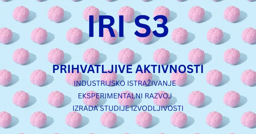 Ova slika prikazuje najvažniije informacije vezane uz IRI S3 natječaj