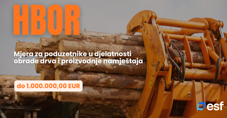 HBOR – nova mjera za poduzetnike u djelatnosti obrade drva i proizvodnje namještaja